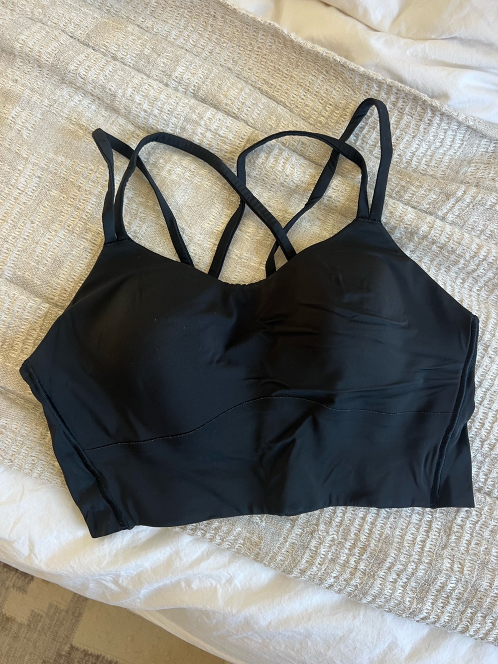 Lululemon Black Strappy Sports Bra